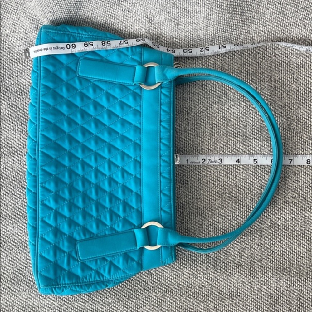 Vera Bradley Turquoise Quilted Shoulder Bag - Picture 9 of 16